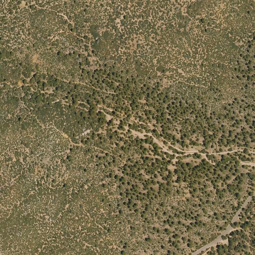 Aerial view of the land around Yavapai County — near Prescott Arizona