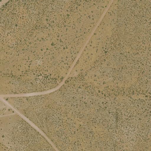 Aerial view of the land around BLM public land
