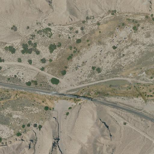 Aerial view of the land around BLM public land