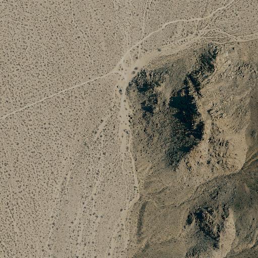 Aerial view of the land around San Bernardino County