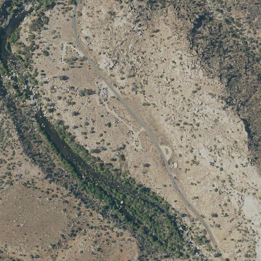 Aerial view of the land around Sequoia National Forest — near Kernville