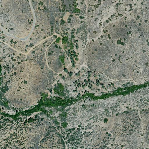 Aerial view of the land around Sequoia National Forest — near Kernville