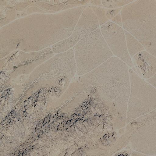 Aerial view of the land around Inyo County — near Lone Pine