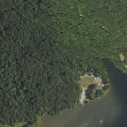 Aerial view of the land around Trigg County