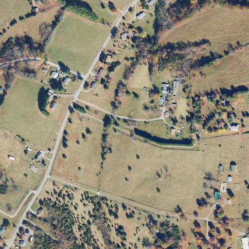 Aerial view of the land around Bedford County — near Matt