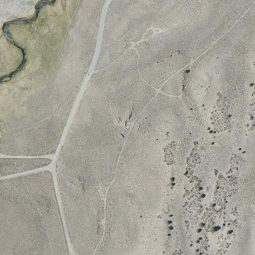 Aerial view of the land around Mono County — near Mammoth Lakes
