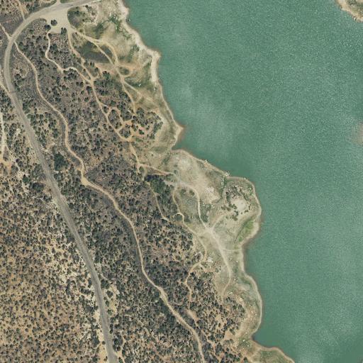 Aerial view of the land around San Juan County — near Recapture Reservoir
