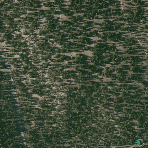 Aerial view of the land around Inyo National Forest — near Mammoth Lakes