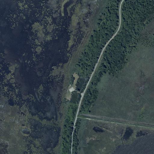 Aerial view of the land around Somerset County