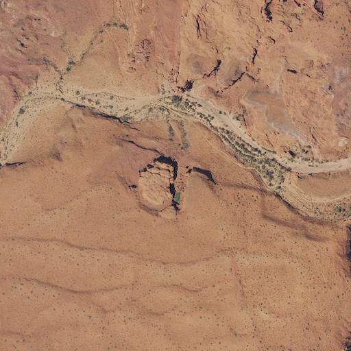 Aerial view of the land around San Juan County — near Moab