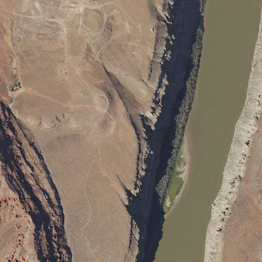 Aerial view of the land around San Juan County — near Moab
