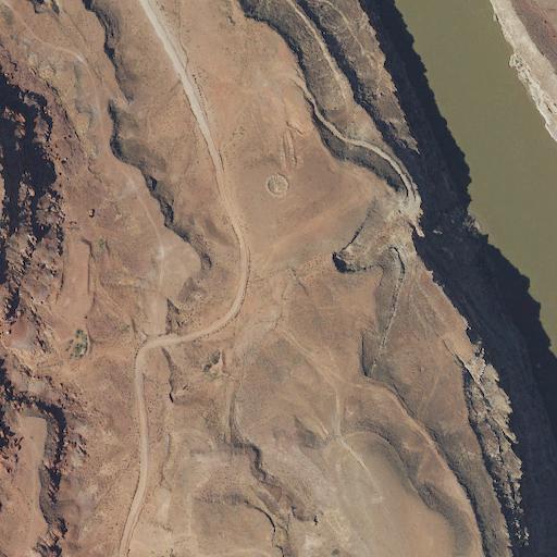 Aerial view of the land around San Juan County — near Moab