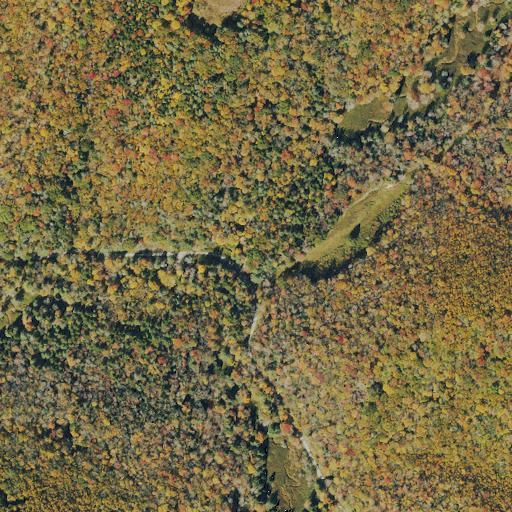 Aerial view of the land around Pocahontas County