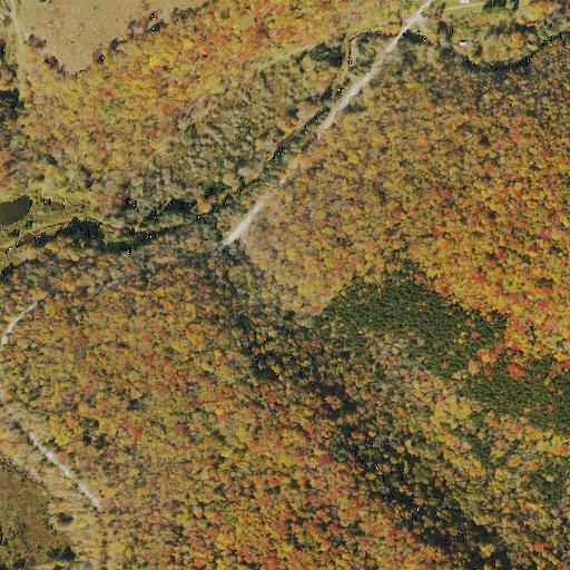 Aerial view of the land around Randolph County