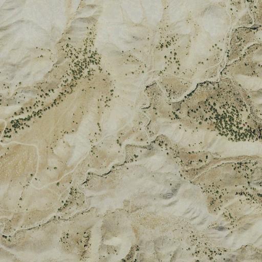 Aerial view of the land around BLM public land — near Grand Junction