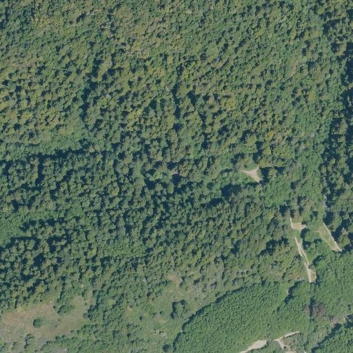 Aerial view of the land around Mendocino County
