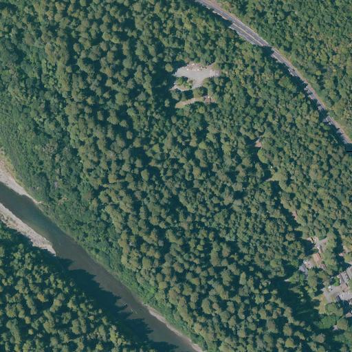 Aerial view of the land around Humboldt County