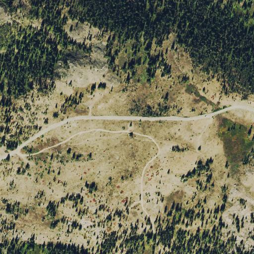 Aerial view of the land around Routt County — near Steamboat Springs
