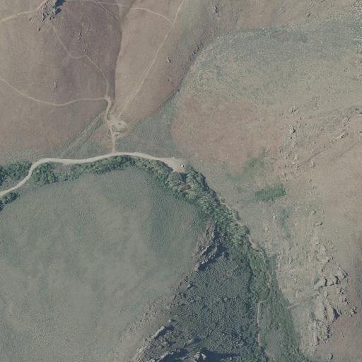 Aerial view of the land around BLM public land — near Winnemucca