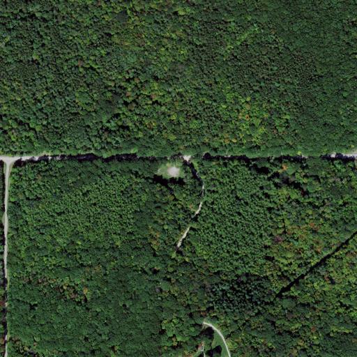 Aerial view of the land around Schuyler County — near Watkins Glen State