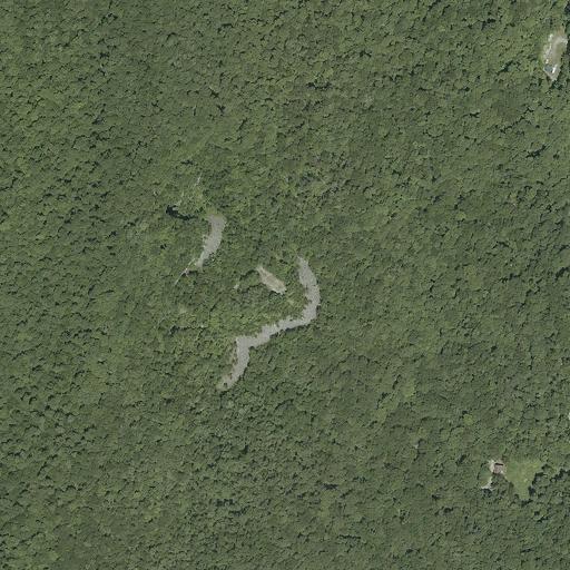 Aerial view of the land around Bennington County
