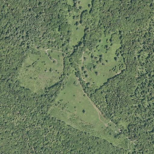 Aerial view of the land around Addison County