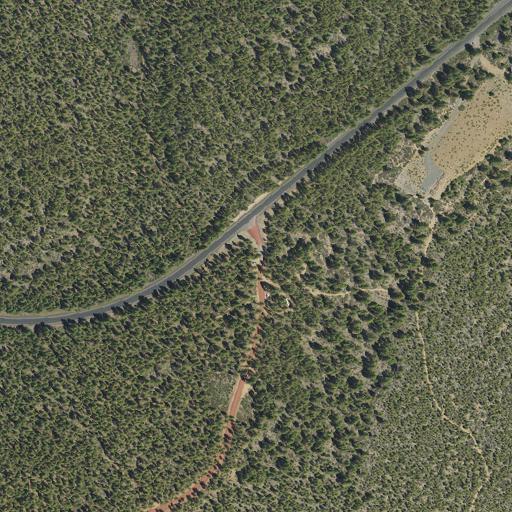 Aerial view of the land around Deschutes National Forest — near Bend