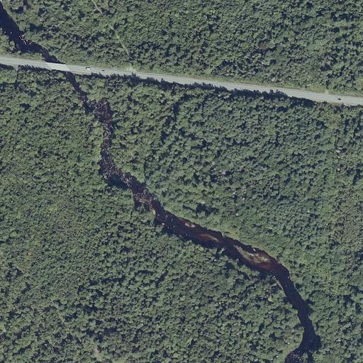 Aerial view of the land around Washington County — near Bangor