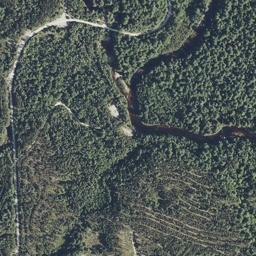 Aerial view of the land around Washington County