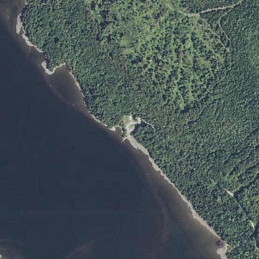 Aerial view of the land around Piscataquis County — near Moosehead Lake