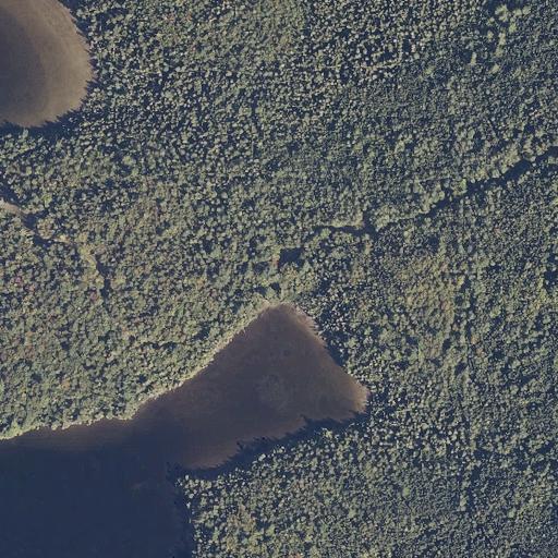 Aerial view of the land around Piscataquis County — near Spider Lake
