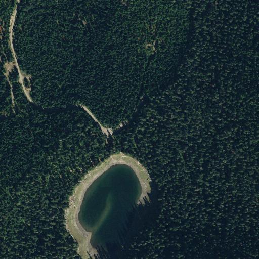 Aerial view of the land around Pierce County — near Lonesome Lake