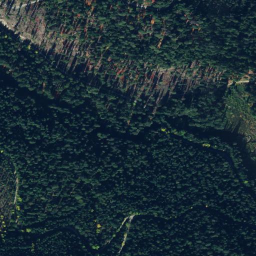 Aerial view of the land around Chelan County — near Leavenworth