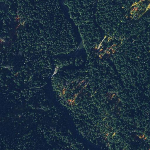 Aerial view of the land around Chelan County — near Leavenworth