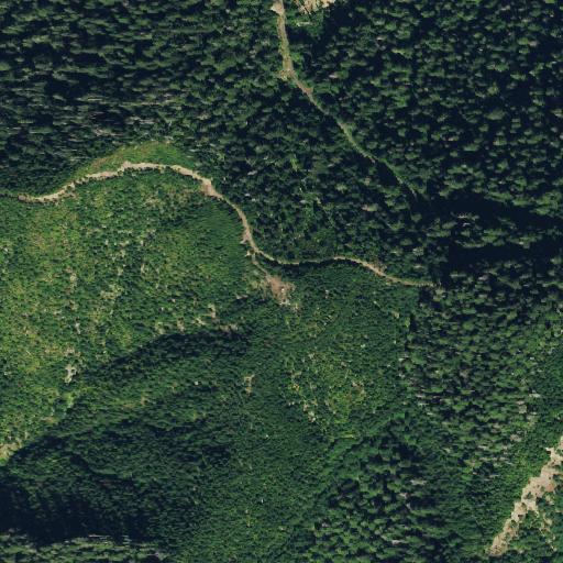Aerial view of the land around Clallam County