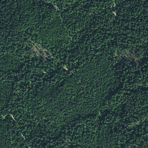 Aerial view of the land around Flathead County — near Kalispell Montana