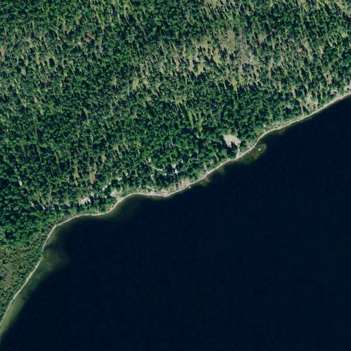 Aerial view of the land around Flathead County — near Whitefish