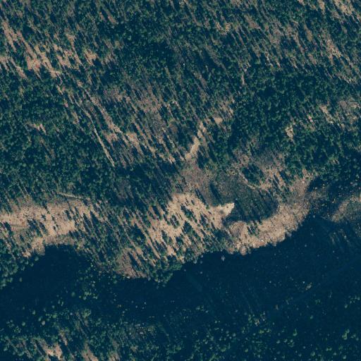 Aerial view of the land around Okanogan County — near Winthrop