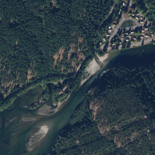 Aerial view of the land around North Cascades National Park